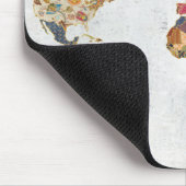 Muster-Weltkarte Mousepad (Ecke)