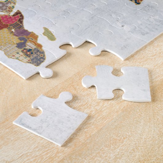 Muster-Weltkarte Puzzle (Seite)
