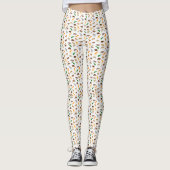 Muster wild lebender Tiere Leggings (Vorderseite)