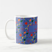 Muster Wildblumen Roter Mohnkaffee Tasse (Links)
