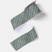 Muster William Morriss Kennet (blau) Satinband (Rückseite)