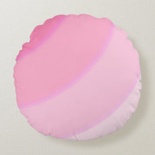 Muster wirbeln Pastel Lilac Pink Rundes Kissen
