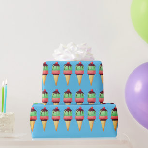 Muster-Wrapping-Papier für Eiscreme Geschenkpapier