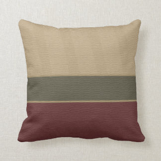 Muster-Wurfs-Kissen Burgunders TAN Colorblock Kissen