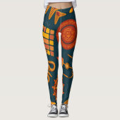 Muster | Zazzle_Growshop. Leggings (Vorderseite)