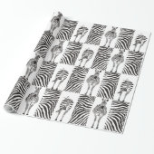 Muster Zebras Geschenkpapier (Ungerollt)