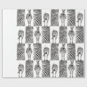 Muster Zebras Geschenkpapier (Flach)