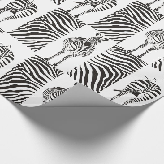 Muster Zebras Geschenkpapier (Ecke)