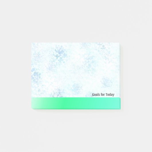 Muster-Ziele für Blaue Marmor für heute Post-it Klebezettel (Vorderseite)