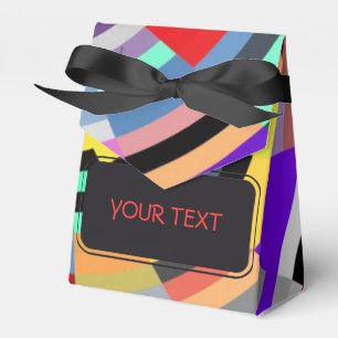 Muster - Zielstreifen gefärbt + Ihr Text Geschenkschachtel