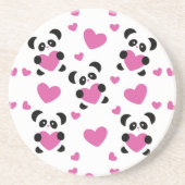 Muster zum Tag der Liebe Getränkeuntersetzer (Vorne)