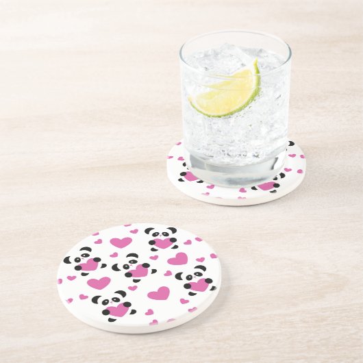 Muster zum Tag der Liebe Getränkeuntersetzer (Seite)