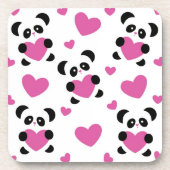 Muster zum Tag der Liebe Getränkeuntersetzer (Vorderseite)