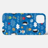 Muster zum Thema Meer Case-Mate iPhone Hülle (Rückseite (Horizontal))