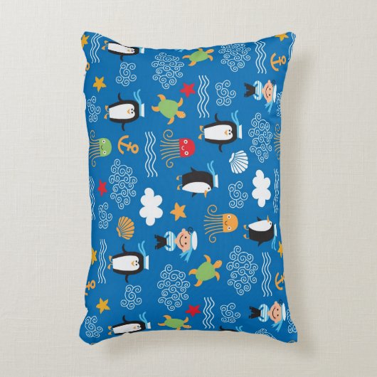 Muster zum Thema Meer Dekokissen (Vorderseite(Vertikal))