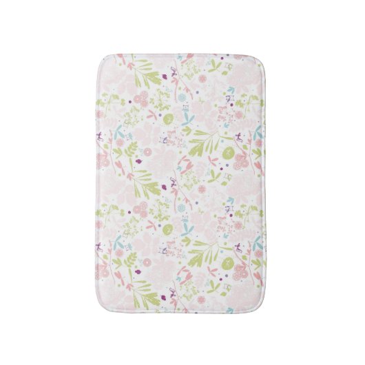 Musteranzeigen mit Blumen Badematte (Vorderseite Vertikal)
