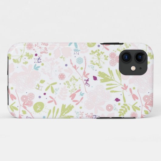 Musteranzeigen mit Blumen Case-Mate iPhone Hülle (Rückseite (Horizontal))