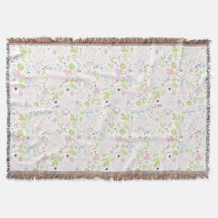 Musteranzeigen mit Blumen Decke