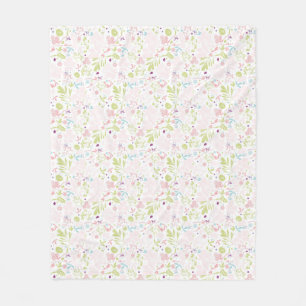Musteranzeigen mit Blumen Fleecedecke