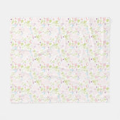 Musteranzeigen mit Blumen Fleecedecke (Vorderseite (Horizontal))