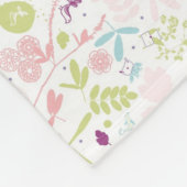 Musteranzeigen mit Blumen Fleecedecke (Ecke)