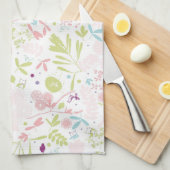 Musteranzeigen mit Blumen Geschirrtuch (Viertel Falte)