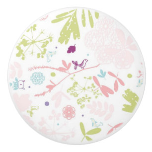 Musteranzeigen mit Blumen Keramikknauf