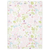 Musteranzeigen mit Blumen Klemmbrett (Rückseite)