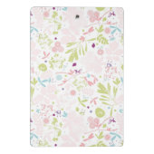 Musteranzeigen mit Blumen Mini Klemmbrett (Rückseite)