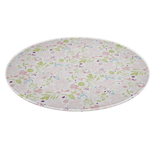 Musteranzeigen mit Blumen Schneidebrett (Ecke)