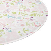 Musteranzeigen mit Blumen Schneidebrett (Ecke)