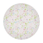 Musteranzeigen mit Blumen Schneidebrett (Vorderseite)