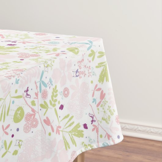 Musteranzeigen mit Blumen Tischdecke (Beispiel)