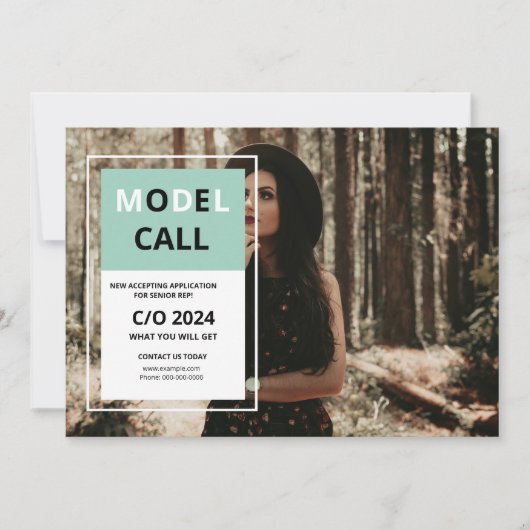 Musteraufrufvorlage Feiertagskarte (Vorderseite)