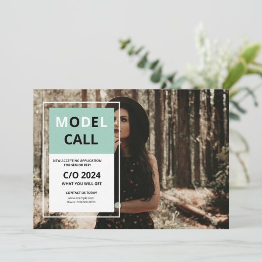 Musteraufrufvorlage Feiertagskarte (Stehend Vorderseite)