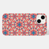 Musterbeispiel für Coral Red Mops Case-Mate iPhone Hülle (Rückseite (Horizontal))