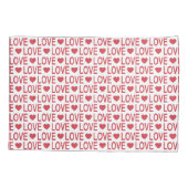 Musterbeispiel für rote Liebe Kissenbezug (Rückseite)