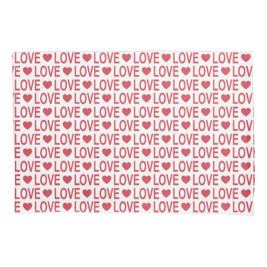 Musterbeispiel für rote Liebe Kissenbezug (Vorderseite)