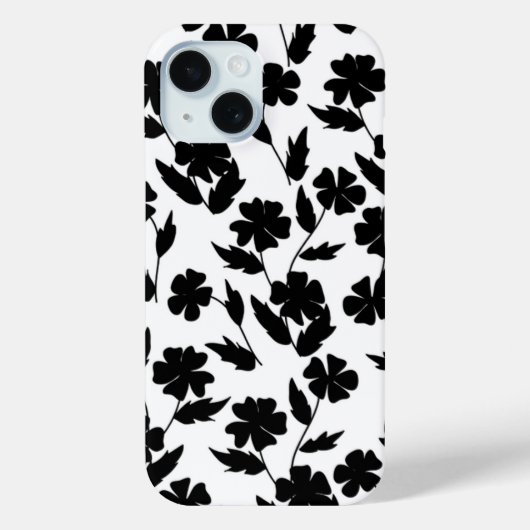 Musterbeispiel für Schwarz und Weiß Case-Mate iPhone Hülle (Rückseite)