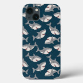 Musterbeispiel für Shark Week iPhone Case Cover (Rückseite)