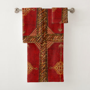 Musterblick des persischen Teppichs Badhandtuch Set