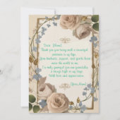 Musterbotschaft für jemanden, der gegangen ist einladung (Vorderseite)