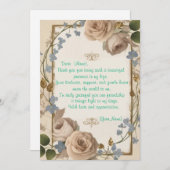 Musterbotschaft für jemanden, der gegangen ist einladung (Vorne/Hinten)