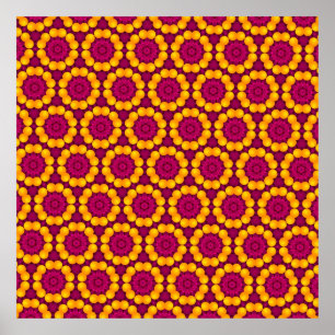 Musterdesign durch Wiederholung der geometrischen Poster