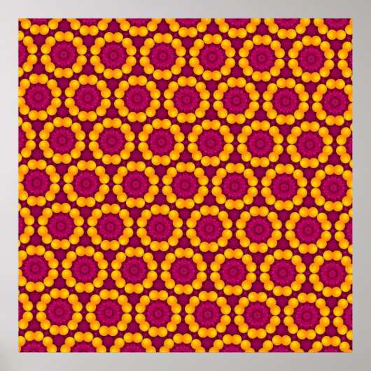 Musterdesign durch Wiederholung der geometrischen Poster (Vorne)
