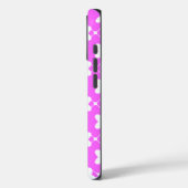 Musterdesign in Rosa und Weiß Case-Mate iPhone Hülle (Rückseite / Links)