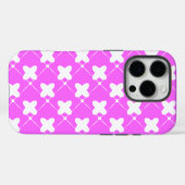Musterdesign in Rosa und Weiß Case-Mate iPhone Hülle (Rückseite (Horizontal))