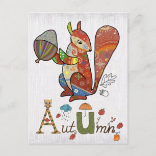 Mustereichhörnchen postkarte