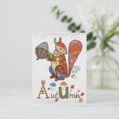 Mustereichhörnchen Postkarte (Stehend Vorderseite)
