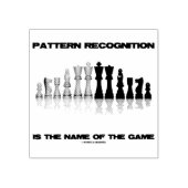 Mustererkennung ist der Name des Spielschachs Gummistempel (Prägung)